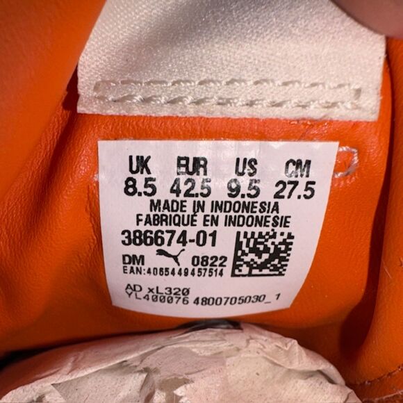 PUMA X Ami Suede Vintage “jaffa Orange” Sneakers Sz 9.5 - Picture 11 of 11